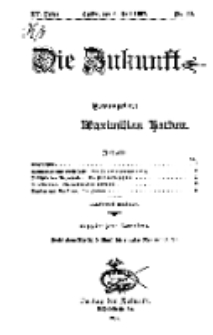 Die Zukunft, 6. Juli, Jahrg. XV, Bd. 60, Nr 40.
