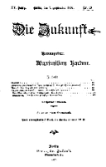 Die Zukunft, 7. September, Jahrg. XV, Bd. 60, Nr 49.