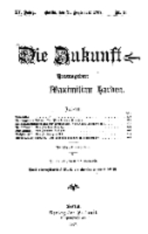 Die Zukunft, 21. September, Jahrg. XV, Bd. 60, Nr 51.