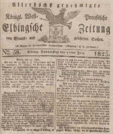 Elbingsche Zeitung, No. 58 Donnerstag, 21 Juli 1825