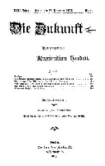 Die Zukunft, 22. November, Jahrg. XXII, Bd. 85, Nr 8.