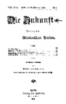 Die Zukunft, 29. November, Jahrg. XXII, Bd. 85, Nr 9.