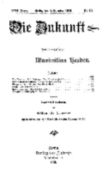 Die Zukunft, 6. Dezember, Jahrg. XXII, Bd. 85, Nr 10.