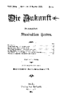 Die Zukunft, 13. Dezember, Jahrg. XXII, Bd. 85, Nr 11.