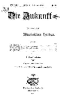 Die Zukunft, 3. Januar, Jahrg. XXII, Bd. 86, Nr 14.