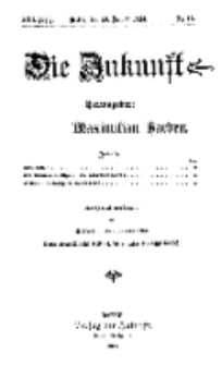 Die Zukunft, 10. Januar, Jahrg. XXII, Bd. 86, Nr 15.