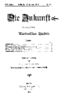 Die Zukunft, 17. Januar, Jahrg. XXII, Bd. 86, Nr 16.