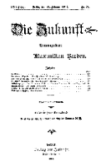 Die Zukunft, 21. Februar, Jahrg. XXII, Bd. 86, Nr 21.