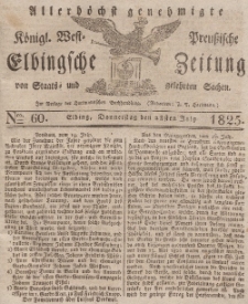 Elbingsche Zeitung, No. 60 Donnerstag, 28 Juli 1825