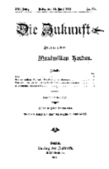 Die Zukunft, 18. April, Jahrg. XXII, Bd. 87, Nr 29.