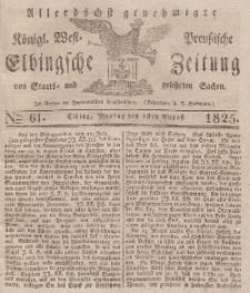 Elbingsche Zeitung, No. 61 Montag, 1 August 1825