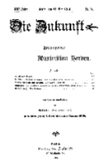 Die Zukunft, 23. Mai, Jahrg. XXII, Bd. 87, Nr 34.