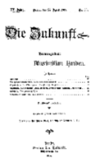 Die Zukunft, 27. April, Jahrg. XV, Bd. 59, Nr 30.