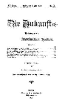 Die Zukunft, 4. Mai, Jahrg. XV, Bd. 59, Nr 31.