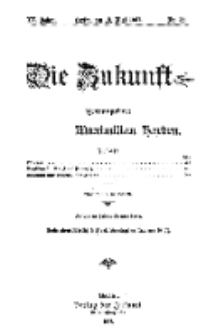Die Zukunft, 18. Mai, Jahrg. XV, Bd. 59, Nr 33.
