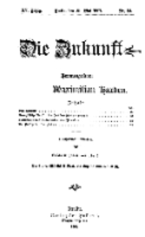 Die Zukunft, 25. Mai, Jahrg. XV, Bd. 59, Nr 34.