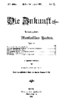 Die Zukunft, 1. Juni, Jahrg. XV, Bd. 59, Nr 35.