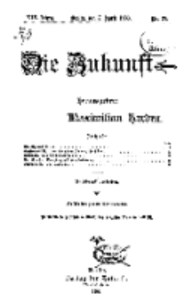 Die Zukunft, 7. April, Jahrg. XIV, Bd. 55, Nr 27.