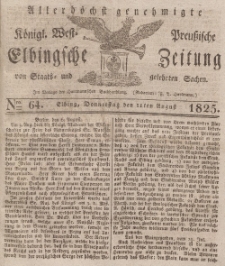 Elbingsche Zeitung, No. 64 Donnerstag, 11 August 1825