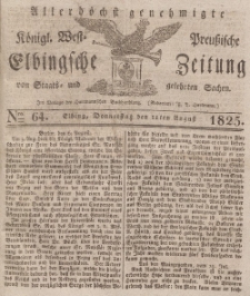 Elbingsche Zeitung, No. 64 Donnerstag, 11 August 1825