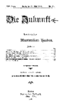 Die Zukunft, 12. Mai, Jahrg. XIV, Bd. 55, Nr 32.