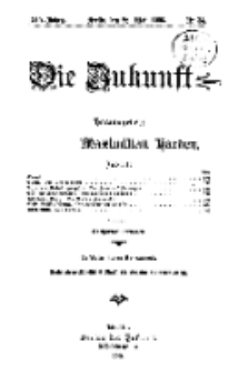 Die Zukunft, 26. Mai, Jahrg. XIV, Bd. 55, Nr 34.