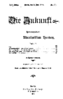 Die Zukunft, 2. Juni, Jahrg. XIV, Bd. 55, Nr 35.