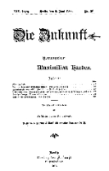 Die Zukunft, 9. Juni, Jahrg. XIV, Bd. 55, Nr 36.