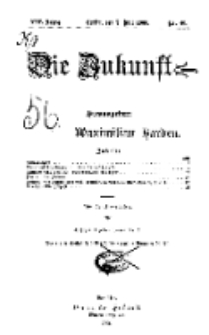 Die Zukunft, 7. Juli, Jahrg. XIV, Bd. 56, Nr 40.