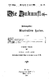 Die Zukunft, 21. Juli, Jahrg. XIV, Bd. 56, Nr 42.