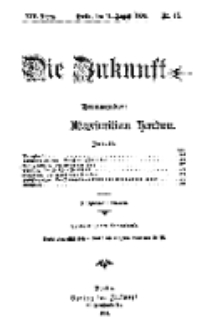 Die Zukunft, 11. August, Jahrg. XIV, Bd. 56, Nr 45.