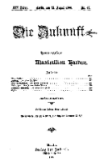 Die Zukunft, 25. August, Jahrg. XIV, Bd. 56, Nr 47.