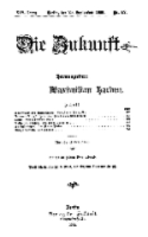 Die Zukunft, 29. September, Jahrg. XIV, Bd. 56, Nr 52.