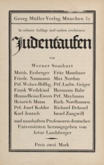 Judentaufen [ulotka]