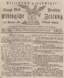 Elbingsche Zeitung, No. 68 Donnerstag, 25 August 1825