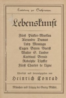 Lebenkunst [ulotka]