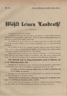 Wählt keinen Landrath!
