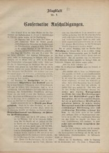 Flugblatt Nr. V. Conservative Anschuldigungen