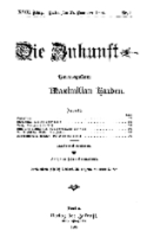 Die Zukunft, 27. November, Jahrg. XVIII, Bd. 69, Nr 9.