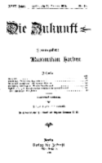 Die Zukunft, 29. Januar, Jahrg. XVIII, Bd. 70, Nr 18.