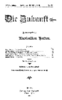 Die Zukunft, 19. März, Jahrg. XVIII, Bd. 70, Nr 25.