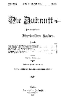 Die Zukunft, 15. Juli, Jahrg. XIX, Bd. 76, Nr 42.