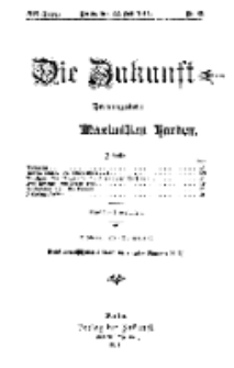 Die Zukunft, 22. Juli, Jahrg. XIX, Bd. 76, Nr 43.