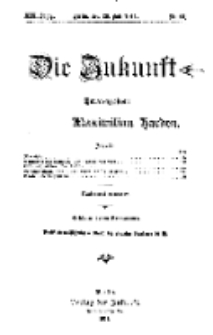 Die Zukunft, 29. Juli, Jahrg. XIX, Bd. 76, Nr 44.