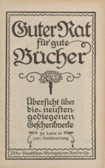Guter Rat für gute Bücher [ulotka]