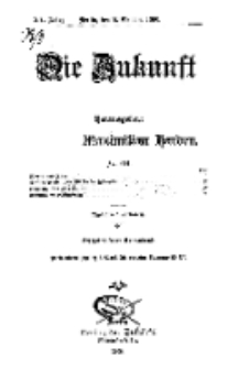 Die Zukunft, 6. Oktober, Jahrg. XV, Bd. 57, Nr 1.