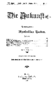 Die Zukunft, 20. Oktober, Jahrg. XV, Bd. 57, Nr 3.
