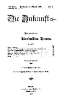 Die Zukunft, 27. Oktober, Jahrg. XV, Bd. 57, Nr 4.