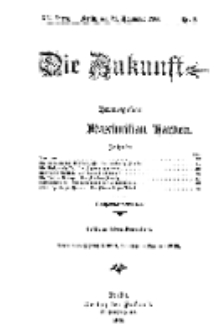 Die Zukunft, 24. November, Jahrg. XV, Bd. 57, Nr 8.