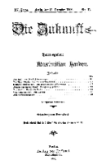 Die Zukunft, 15. Dezember, Jahrg. XV, Bd. 57, Nr 11.